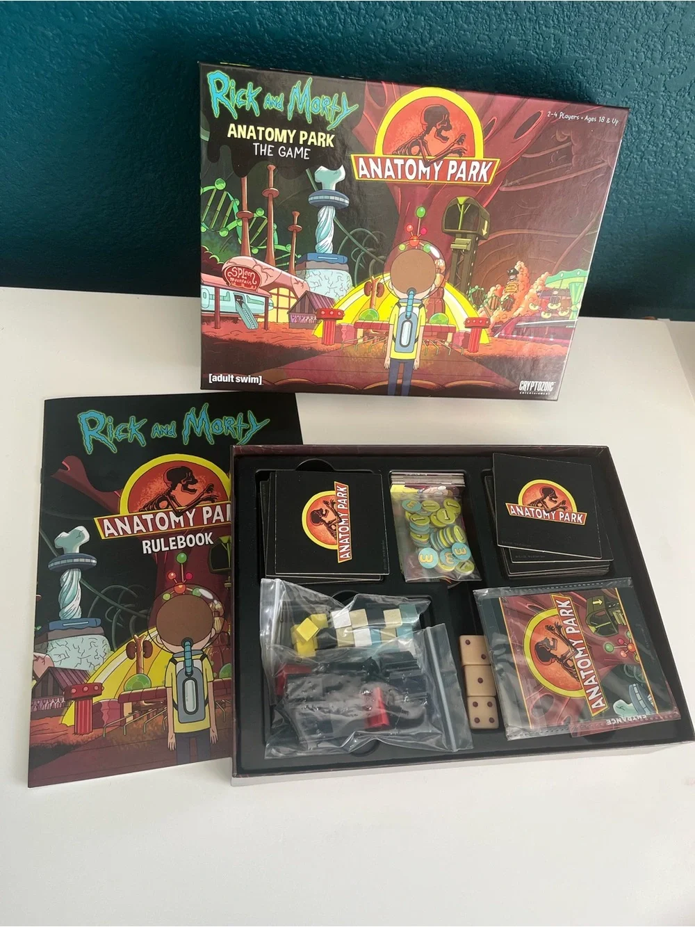 Rick and Morty Anatomy Park Total Rickall and Munchkin Card & Board Games